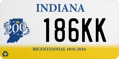 IN license plate 186KK