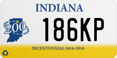 IN license plate 186KP