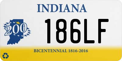 IN license plate 186LF