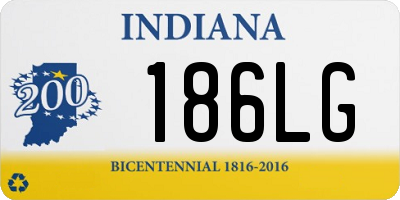 IN license plate 186LG