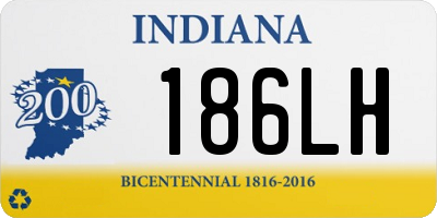 IN license plate 186LH