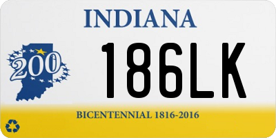 IN license plate 186LK