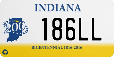 IN license plate 186LL