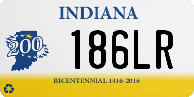 IN license plate 186LR