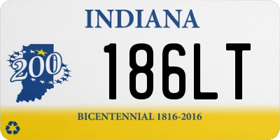 IN license plate 186LT