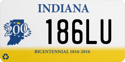 IN license plate 186LU