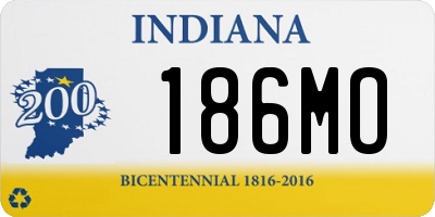 IN license plate 186MO