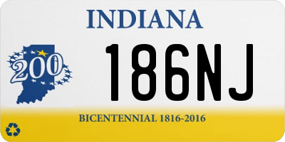 IN license plate 186NJ