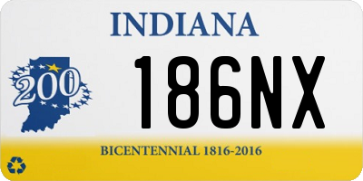 IN license plate 186NX