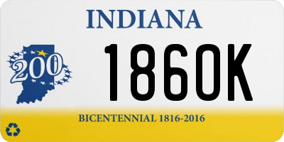 IN license plate 186OK