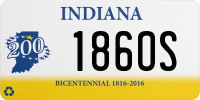 IN license plate 186OS