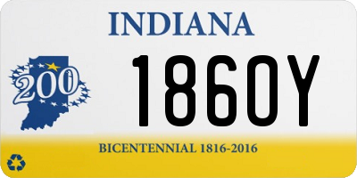 IN license plate 186OY