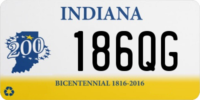 IN license plate 186QG