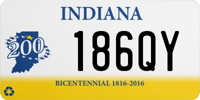 IN license plate 186QY