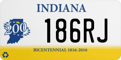 IN license plate 186RJ