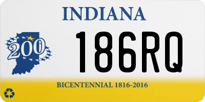 IN license plate 186RQ