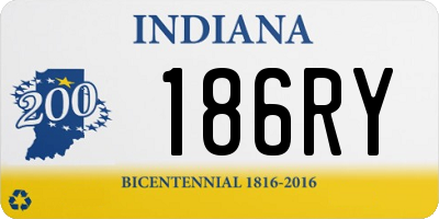IN license plate 186RY