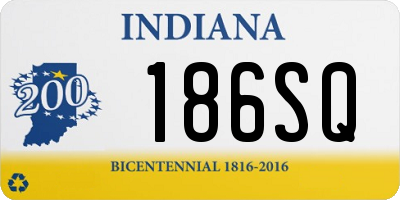 IN license plate 186SQ