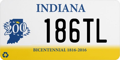 IN license plate 186TL