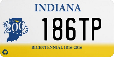 IN license plate 186TP