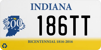 IN license plate 186TT