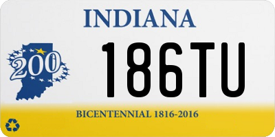 IN license plate 186TU