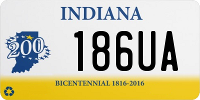 IN license plate 186UA