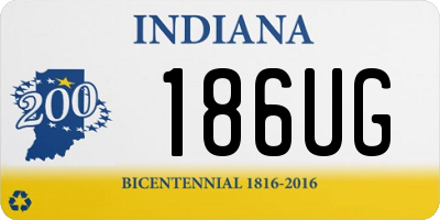 IN license plate 186UG