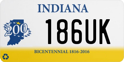 IN license plate 186UK