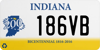 IN license plate 186VB