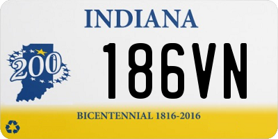 IN license plate 186VN