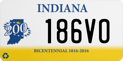 IN license plate 186VO