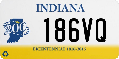 IN license plate 186VQ