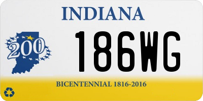 IN license plate 186WG