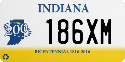 IN license plate 186XM