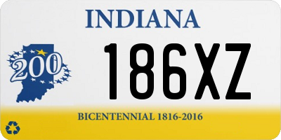 IN license plate 186XZ