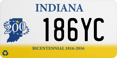 IN license plate 186YC