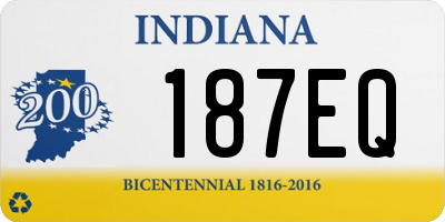 IN license plate 187EQ