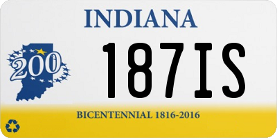 IN license plate 187IS