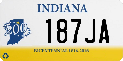 IN license plate 187JA