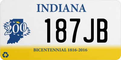 IN license plate 187JB