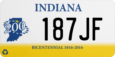 IN license plate 187JF