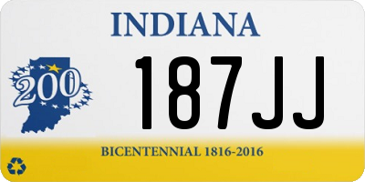 IN license plate 187JJ