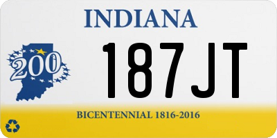 IN license plate 187JT