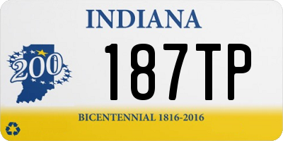 IN license plate 187TP