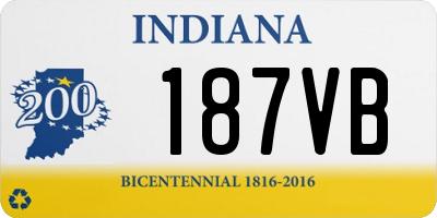 IN license plate 187VB