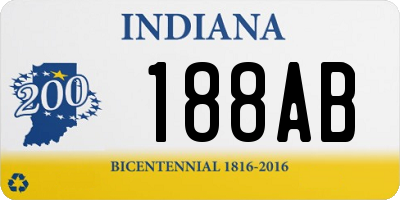 IN license plate 188AB