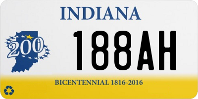 IN license plate 188AH