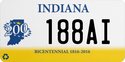 IN license plate 188AI