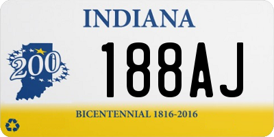 IN license plate 188AJ